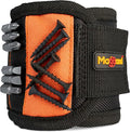 MagBand Magnetic Wristband for Holding Screws, Nails and Drilling Bits - 10 Strong Magnets - Men & Women's Tool Bracelet - Gift Ideas for Dad Husband Handyman or Handy Woman