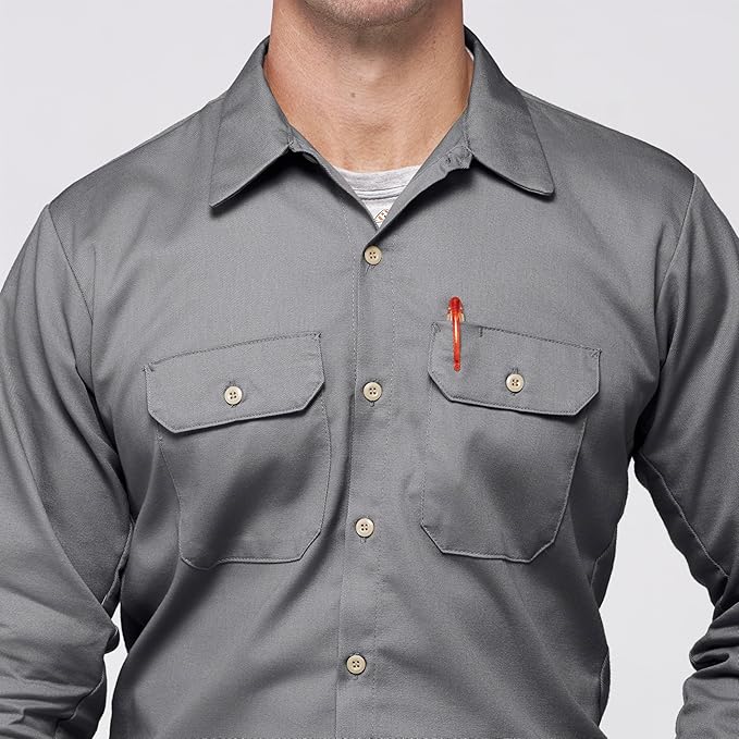 Bulwark FR Unisex Adult Flame Resistant Cotton Work Shirt