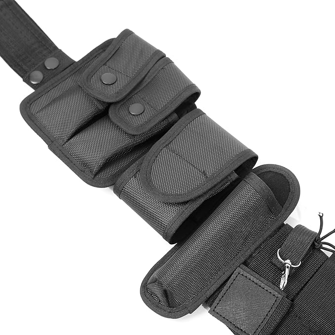 Noa Store Duty Belts Law Enforcement | Police Belts with 10 Components Pouches Bags Holster Gear Security Belt for Security Guard