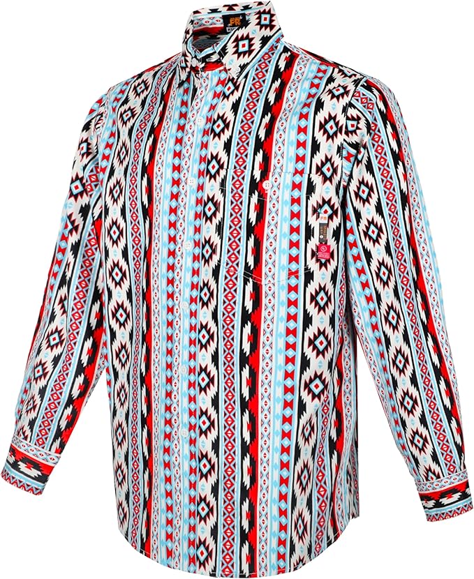 KONRECO FR Shirts for Men 100% Cotton 6.5oz Fire Resistant Lightweight Men's Plaid Work Shirts