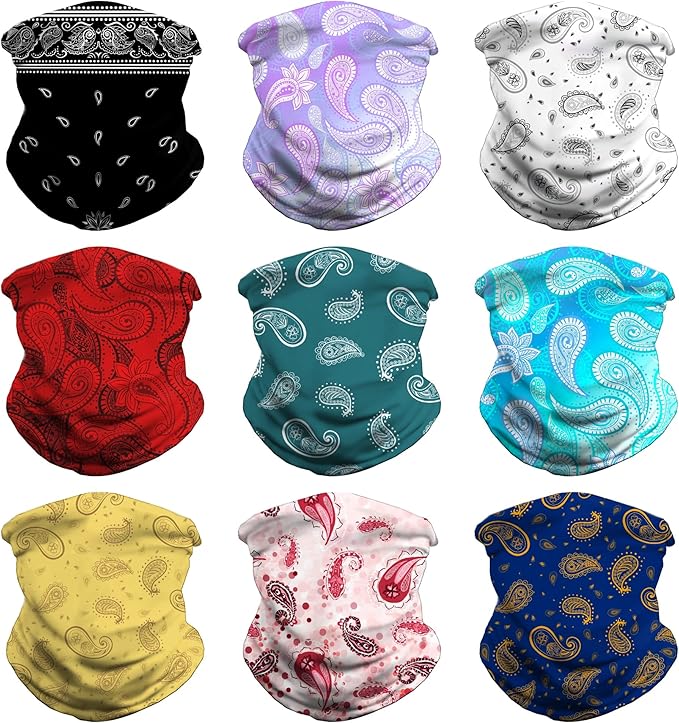 Neck Gaiter Face Cover - Sun Protection Mask Balaclava for Men and Women