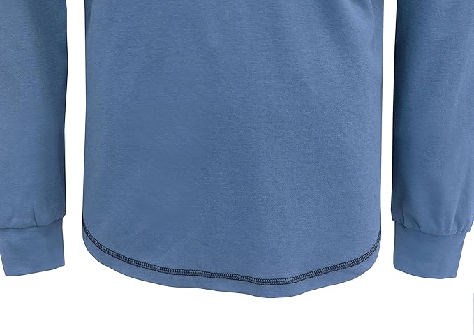 VATRENUS FR Shirts Henley 5.5oz 100% Cotton Flame Resistant Long Sleeve T-Shirts