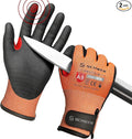 Schwer FreezeGuard-X Winter Work Gloves for Men and Women, ANSI A9 Cut Resistant Gloves for Extreme Protection, Freezer Glove With Super Grip, Thermal Insulated, PM3326-W (XL,2 Pairs)