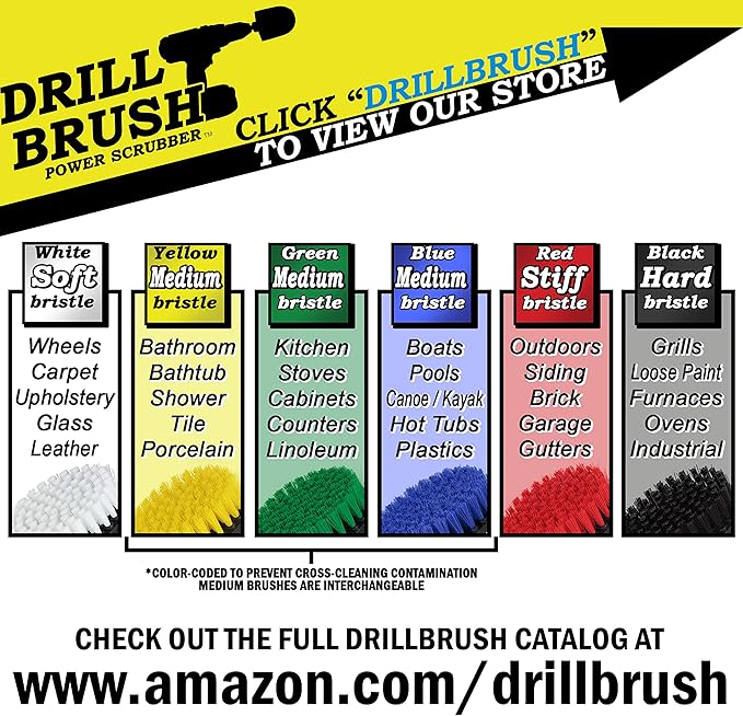 Outdoor Cleaning Tools - Patio Scrub Brush - Outdoor Deck Scrubber Brush - Bird Bath Cleaning Tool - Fountain Cleaning Brush - Garden Statues Cleaning Tools - Concrete Stain Cleaner - House Siding