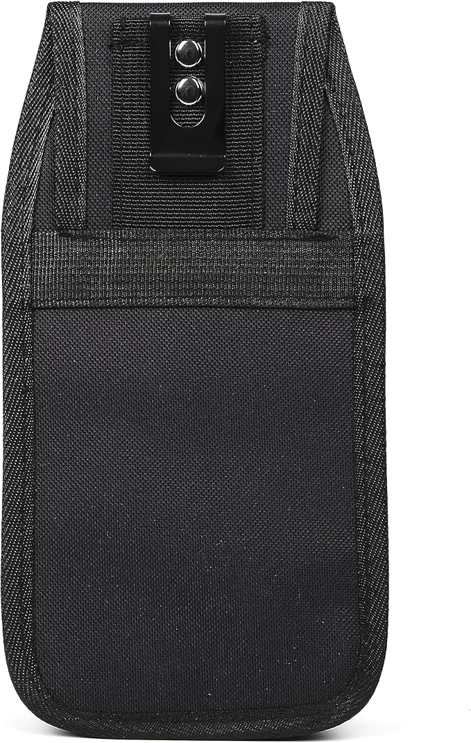 Small Tool Pouch with Belt Clip,Tool Belt Pouches,Electrician Tool Pouch.Mini Organizer Pocket Attachment for Tool Belt,5 Pockets and Heavy-Duty Metal Belt Clip Attachment.…