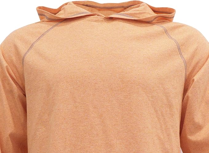 BOCOMAL FR Hooded T Shirts Heather Series 6oz Flame Resistant NFPA2112 CAT2 Fire Retardant Hoodies Work Shirt