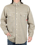 VATRENUS FR Shirts for Men 6.5oz Button Down Flame Resistant 100% Cotton Men's Pre-Washed Fire Retardant Work Shirt