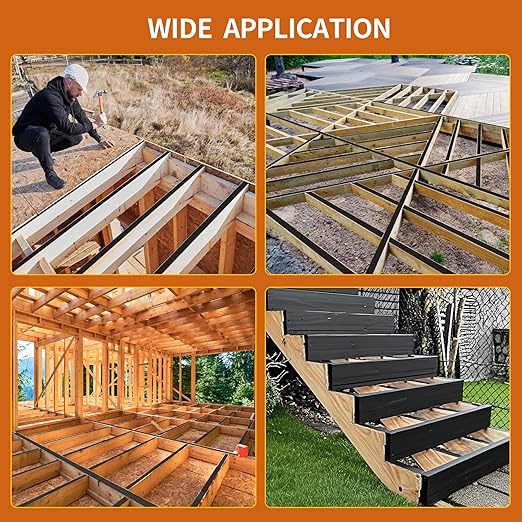 24 Pack Joist Tape for Decking 1-5/8" x 50', Weather-Resistant,Waterproof Seal Antiseptic Butyl Tape,Self-Adhesive Flashing Joist Tape for Wood Decks Beams Roof