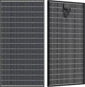300 Watt Solar Panels, N-Type 16BB 300W Bifacial Solar Panel, 25% High Efficiency Solar Module Work with 24V Solar Panel for Homes Rooftop Power Station Farm RV and Off-Grid Applications
