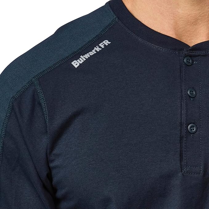 Bulwark FR Men's Flame Resistant Flex Knit Henley