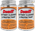 CAIG LABORATORIES DeoxIT Battery Cleaner & Protectant with Brush Lid, 4 oz brush Can, Pack of 2