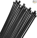 Bolt Dropper 12" Black Zip Cable Ties (100 Set), 120lbs Tensile Strength - Heavy Duty, Self-Locking Durable Plastic Cable Wire Ties for Indoor and Outdoor by Bolt Dropper (Black) (Pack of 5)