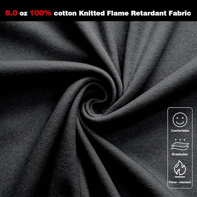 FR Shirt 6 oz Hi Vis Fire Resistant Flame Resistant Shirts for Men,Welding Shirt Cotton CAT2 Long-Sleeved Shirts