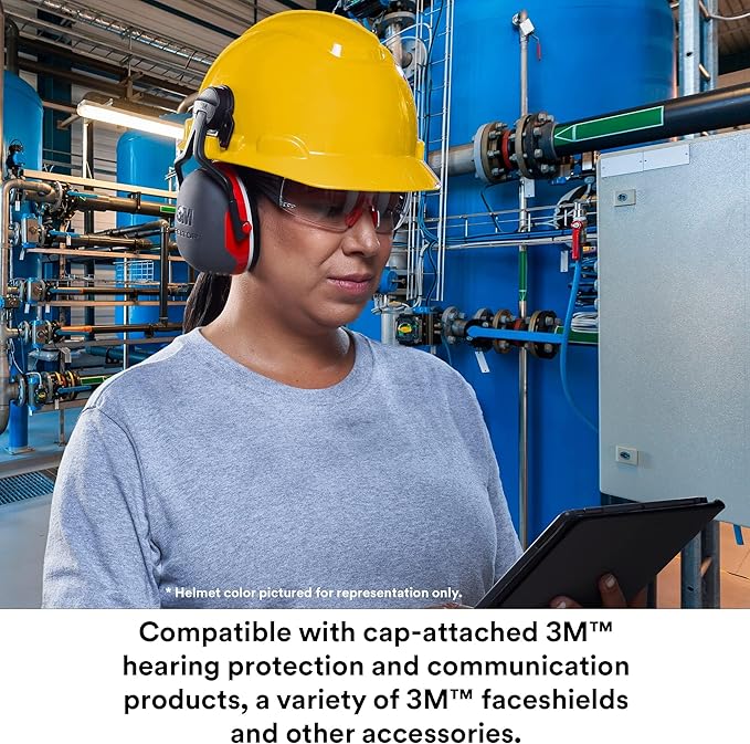 3M Hard Hat SecureFit H-700 Series Cap Style Safety Helmet with Uvicator Sensor, 4-Point Pressure Diffusion Ratchet Suspension
