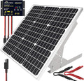 SOLPERK 50W/12V Solar Panel Kit, Solar Battery Trickle Charger Maintainer + Waterproof Controller + Adjustable Mount Bracket for Automotive Motorcycle Boat Marine RV Camping Roof