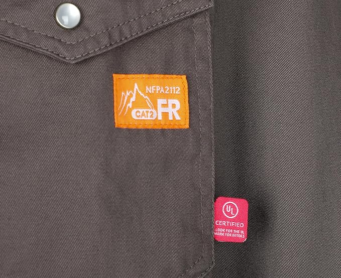 Titicaca FR Shirts for Men 6.5oz Lightweight Flame Resistant Button Down Work Shirt Fire Retardant Welding Shirt