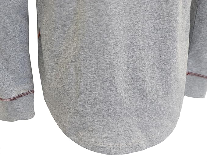 BOCOMAL FR Shirts for Men Lightweight Crew Long Sleeve Flame Resistant/Fire Retardant Shirt…