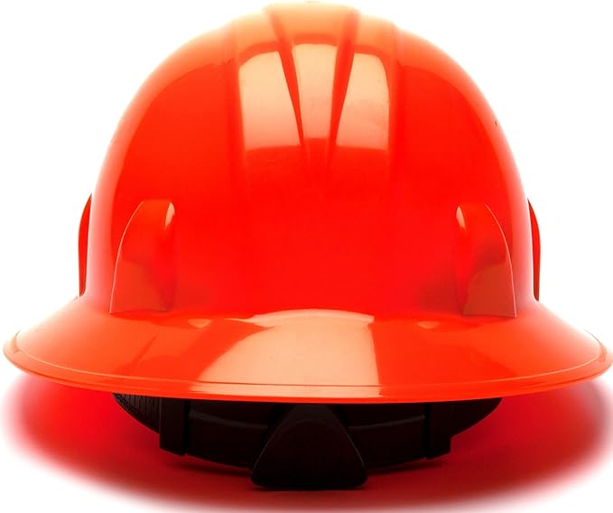 Pyramex Safety SL Series Full Brim Hard Hat 4-Point Ratchet Suspension