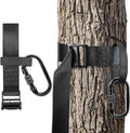 Tree Stand Harness Strap, Treestand Gear Hanger Starp with Multiple Carabiner Hooks for Hunting