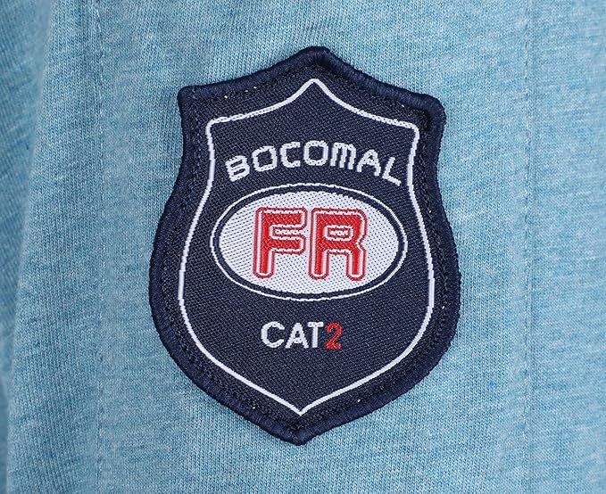 BOCOMAL FR Shirts for Men Crew Neck Long Sleeve 5.5oz Light Weight Flame Resistant/Fire Retardant Clothing Shirt