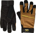CLC Custom Leathercraft 124M Workright Flex Grip Work Gloves, Shrink Resistant, Improved Dexterity, Tough, Stretchable, Excellent Grip,Black,Medium