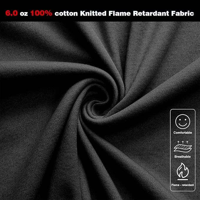 FR Shirt 6 oz Hi Vis Fire Resistant Flame Resistant Shirts for Men,Welding Shirt Cotton CAT2 Long-Sleeved Shirts