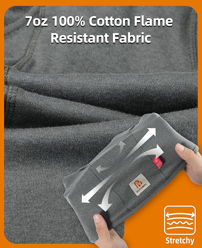 BOCOMAL FR Flame Resistant Balaclava Face Mask Arc Rated NFPA2112 CAT2 Helmet Liner Covering Hood for Welding
