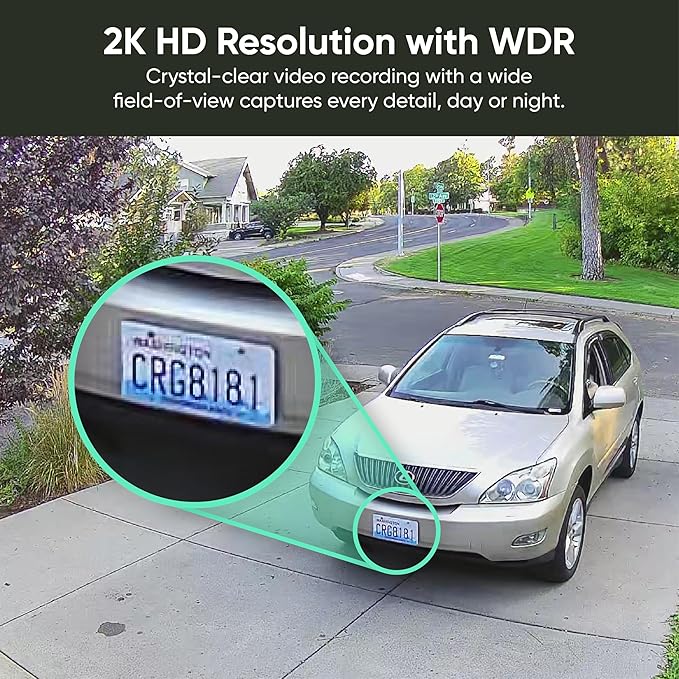 WYZE Solar Cam Pan 4 Pack(Flagship Model), Security Cameras Wireless Outdoor, 2K 360° Pan-Tilt Battery Powered 2.4GHz Wi-Fi Cameras for Home Security, AI Motion Detection, Color Night Vision