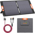 Solarapex 100W Portable Solar Panel, IP67 Waterproof ETFE One-Piece Lamination, 23.5% Efficiency Foldable Charger, USB/Type-C/MC4/XT60/DC8020/Anderson Output for Power Station Camping RV