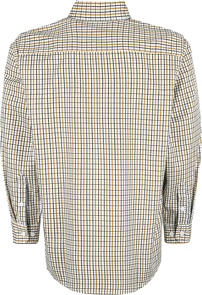 VATRENUS FR Shirts for Men 6.5oz Button Down Flame Resistant 100% Cotton Men's Pre-Washed Fire Retardant Work Shirt