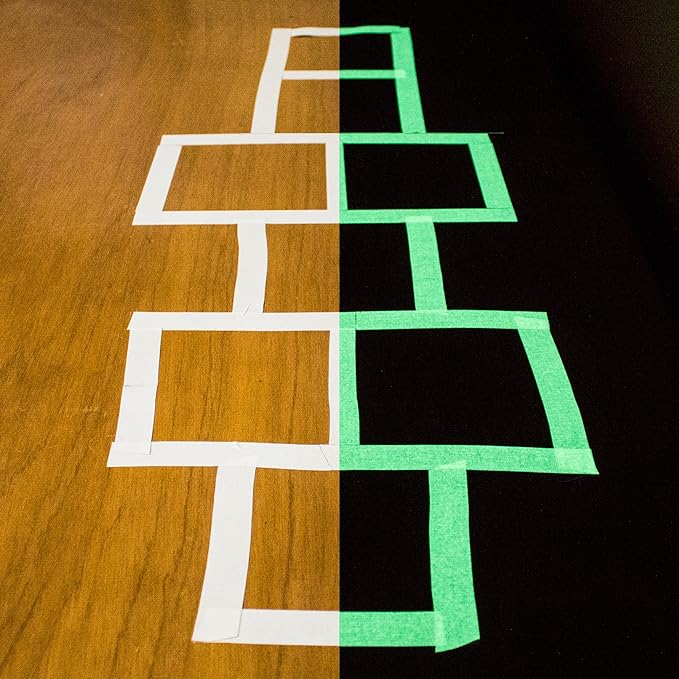 Gaffer Power Glow in The Dark Gaffer Tape – Photoluminescent Safety Tape for Stairs, Exits, Walkways & Hazard Marking – Strong Adhesive, Residue-Free, Made in USA, 1 in x 15 Feet