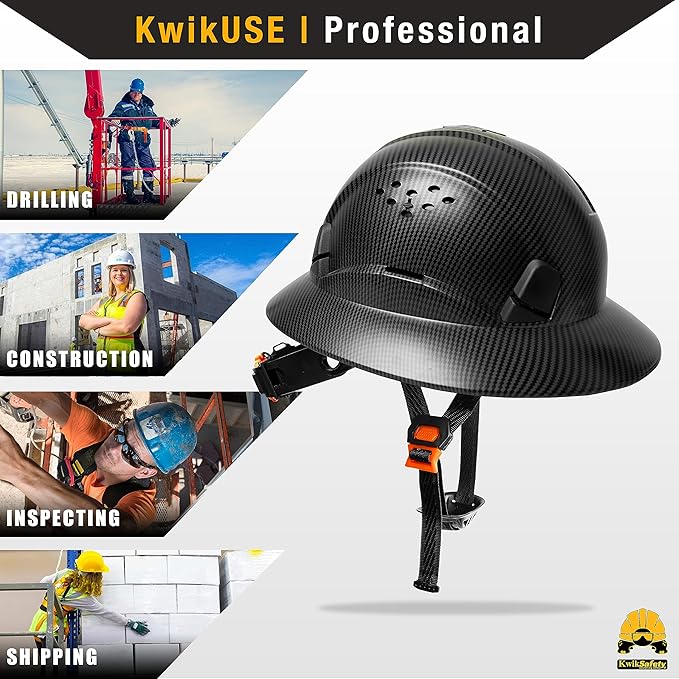 KwikSafety - Charlotte, NC - Hard Hats [Full Brim, Cap Style, Climbing Style] Type 1, Class C ANSI OSHA