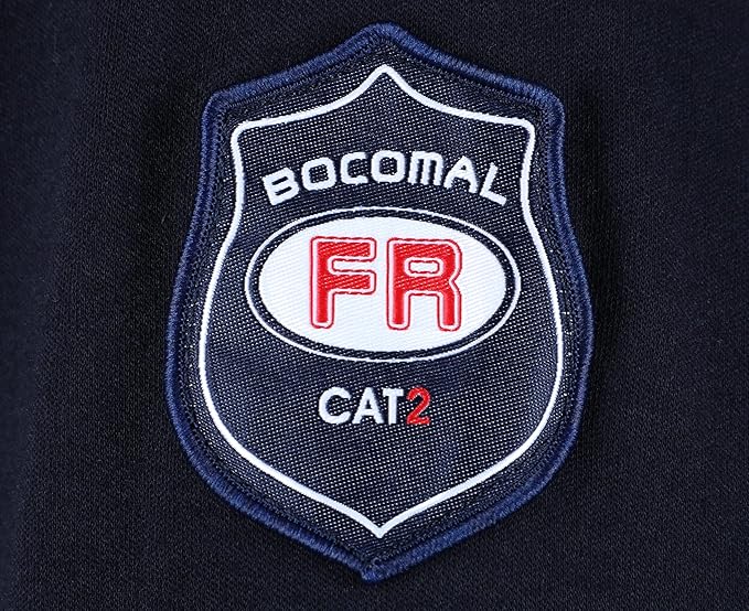 BOCOMAL FR Shirts Flame Resistant Shirt 5.5oz 100% Cotton Light Weight CAT2 Fire Retardant Henley Shirts