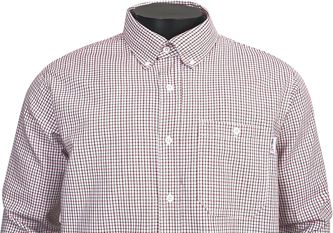 100% Cotton Mens Fr Shirts 7.5oz Flame Resistant Shirts NFPA2112 Men's Fire Retardant Welding Shirts