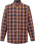 WORKWEYA FR Welding Shirts 7.5oz Cotton Button Down Flame Resistant Shirt for Men