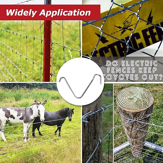 T Post Clips 300Pcs T-Post Fence Wire Tensioner with 2 Pack Fence Wire Twister Galvanized Steel Fence Clips for Barbed Wire Securing Wire Park Fence Garden Convenient Pre-Cut Wire Ties