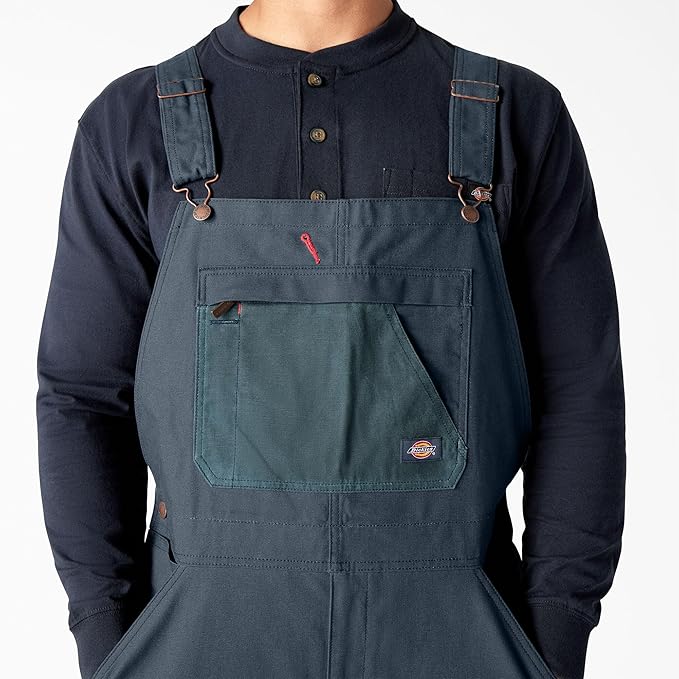 Dickies Women's Relaxed Fit Waxed Canvas Bib Overalls