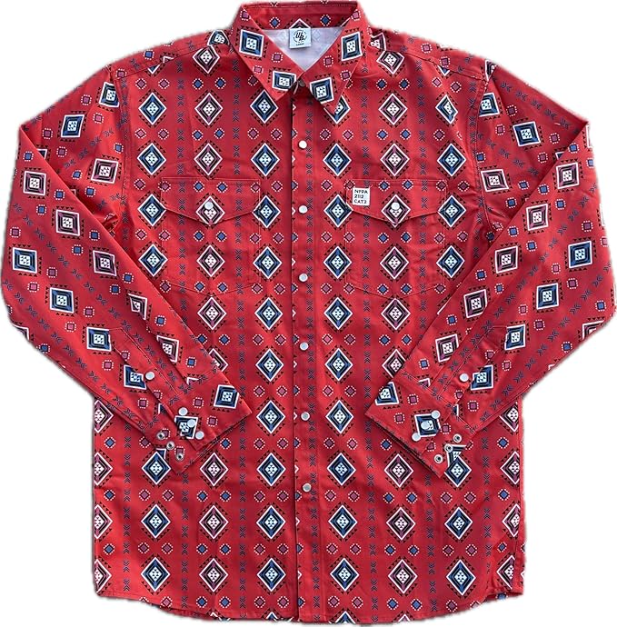 WoahBros FR Shirts for Men, 8oz Midweight Flame Resistant Welding Shirt, 100% Cotton, Pearl Snap Buttons - CAT2/NFPA2112