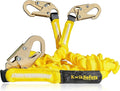 KwikSafety - Charlotte, NC - Double Leg Rattler [1 Pack] Y-Leg Tubular 6’ Safety Lanyard Internal Shock Absorber OSHA ANSI Fall Arrest Protection Equipment Construction PPE Roofing Gear