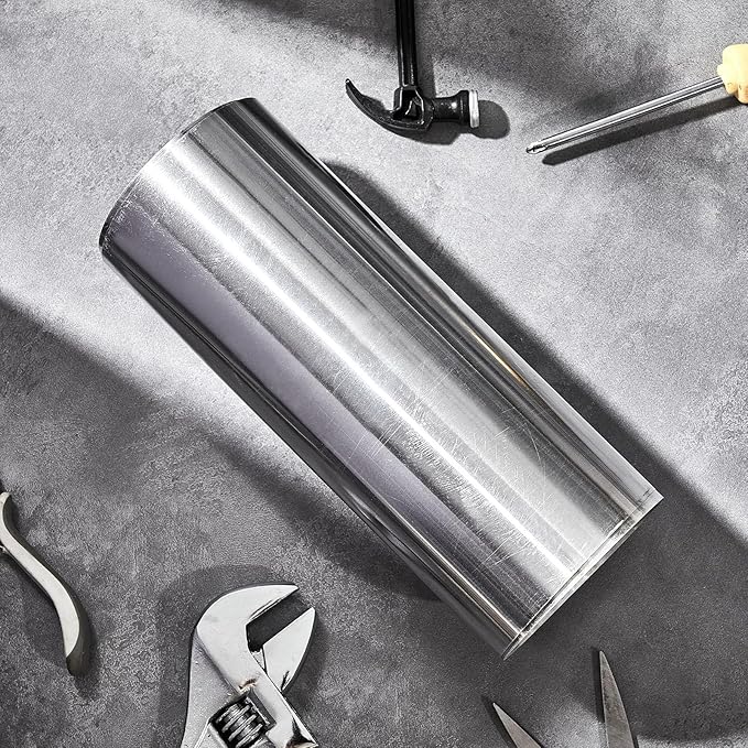 Therwen 1 Roll Aluminum Flashing Roll Metal Aluminum Roof Panels 0.2 mm Thickness Roof Flashing Strip for Sealing Windows Doors Siding Backyard Stains Moss and Mildew Prevention (10" x 10')