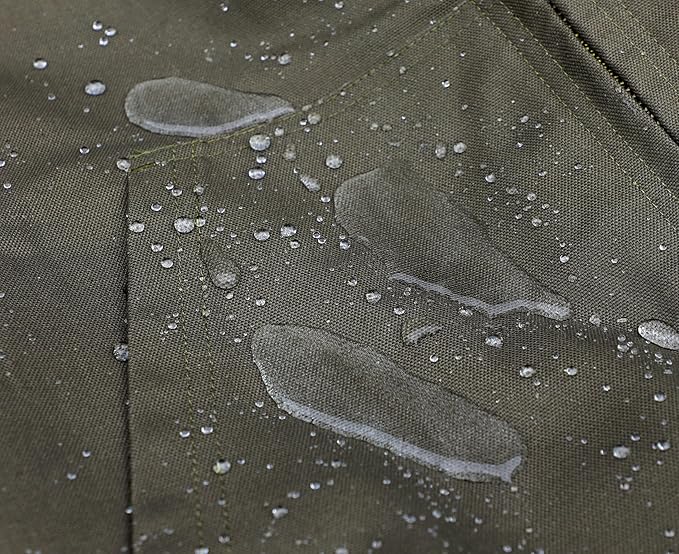 BOCOMAL FR Jacket Insulated Flame Resistant Duck Hooded Coat Outwear&Vest Light Water Repellent and Oil Resistant.