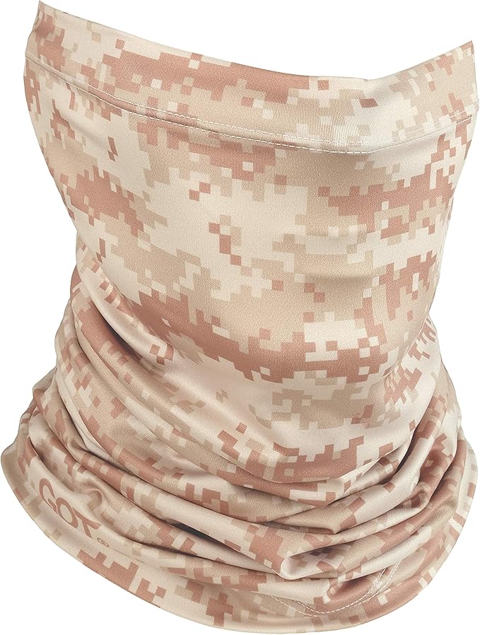 GOT Sports UPF 50+ Fishing Neck Gaiter - UV Face Mask Sun Protection for Men & Women - Camo SPF Face Cover Gator