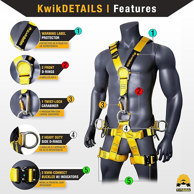KwikSafety - Charlotte, NC - MANDRILL & CANOPY KING Climbing Harness | Half Body, Full Body | Meets EN & CE