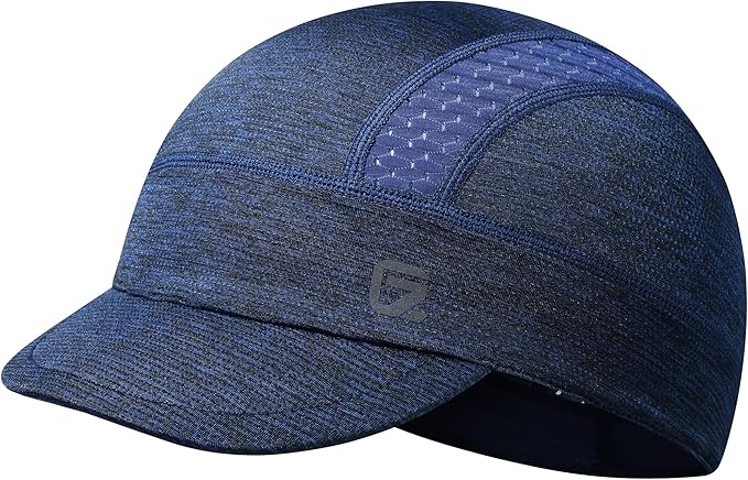 GADIEMKENSD Cooling Cycling Cap, Skull Cap Helmet Liner with Flip Brim, Sun Protection Running Under Helmet for Men Women
