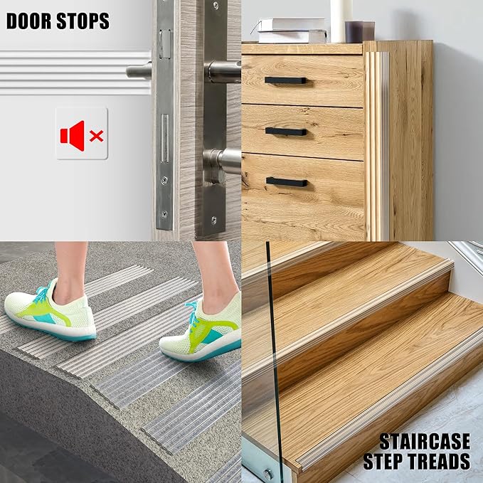 Edge Corner Protector Baby Proofing, Self-Adhesive Soft Strip Sharp Edge Protective Bumper Guards for Child Safety, Cabinet Door Desk Glass Table Bed Window Wall, 1.18INx3FT, Transparency