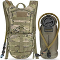 MARCHWAY Tactical Molle Hydration Pack Backpack with 3L TPU Water Bladder, Military Daypack for Cycling, Hiking, Running, Climbing, Hunting, Biking