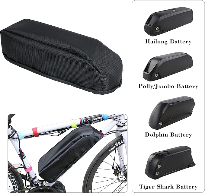 Yasco Waterproof Ebike Battery Bag Electric Bike Battery Protective Cover