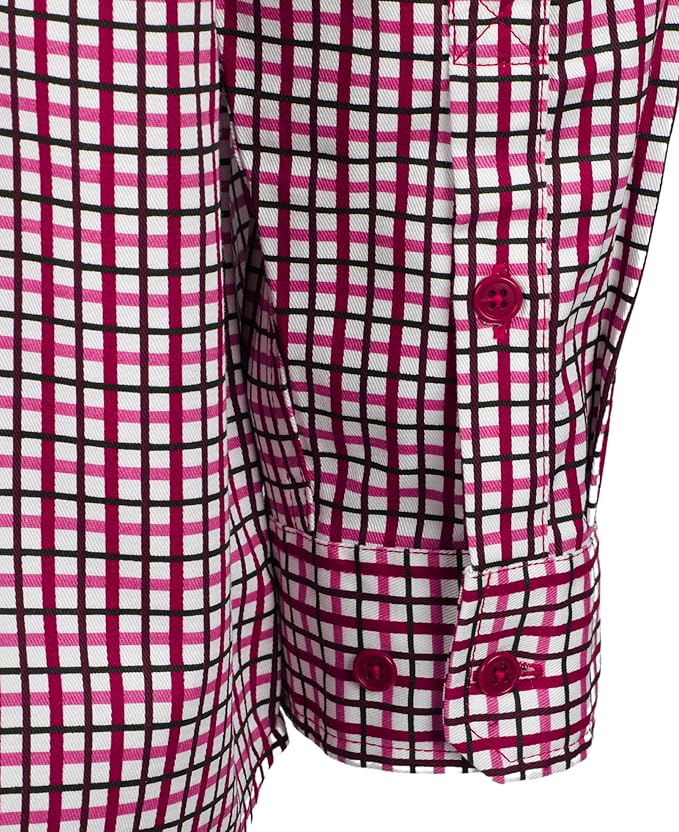 KONRECO FR Shirts for Men 100% Cotton 6.5oz Fire Resistant Lightweight Men's Plaid Work Shirts