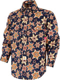 BOCOMAL FR Shirts for Men Printed Plaid Flame Resistant NFPA2112/CAT2 6.5oz Lightweight Fire Retardant Shirt
