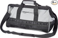 Amazon Basics Durable Wear-Resistant Tool Storage Bag with Adjustable Shoulder Strap,Portable Tool Organizer,16 in,Black & Grey,(Pack of 8)